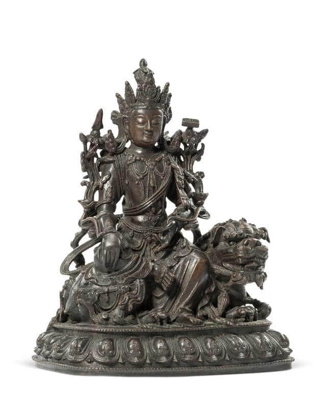 佛教四大菩萨之一文殊菩萨，为大智慧的象征