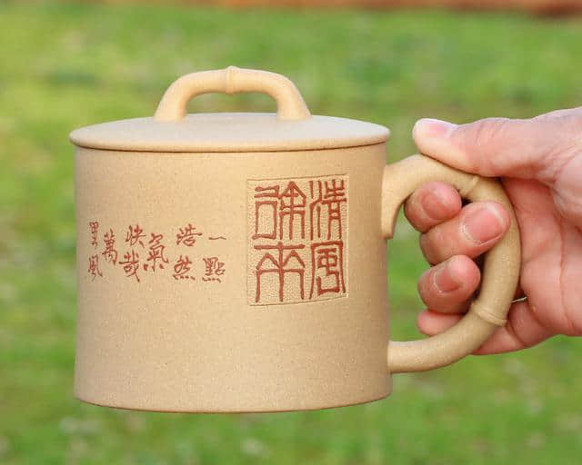 宜兴紫砂杯纯全手工大容量茶杯带盖办公泡茶水杯子非陶瓷家用茶具