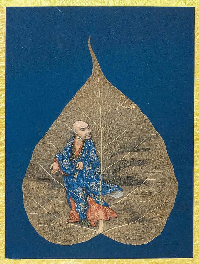 图赏：旧金山亚洲艺术博物馆藏菩提叶画《十八罗汉图》