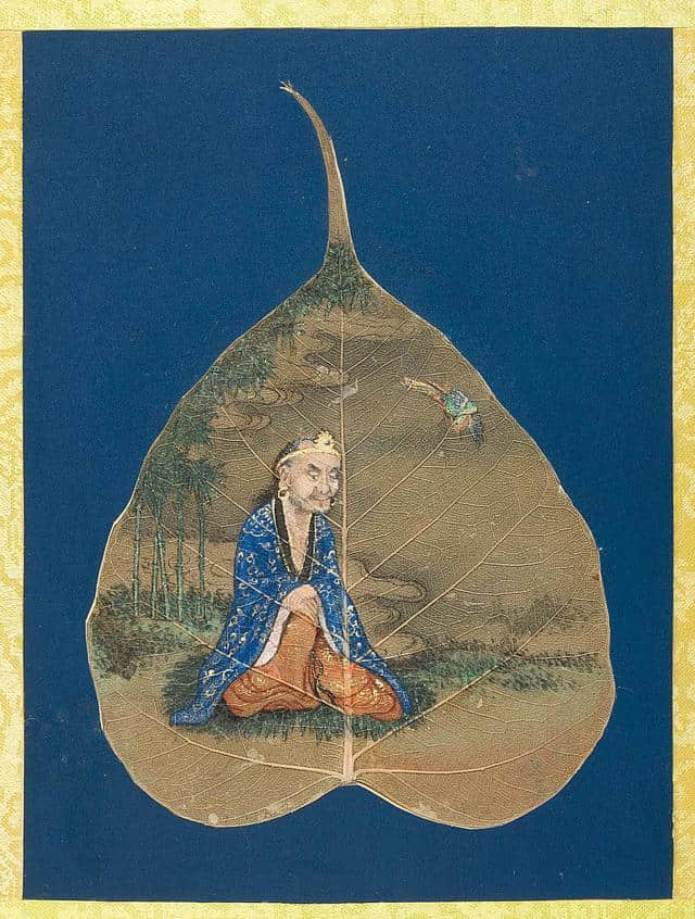 图赏：旧金山亚洲艺术博物馆藏菩提叶画《十八罗汉图》