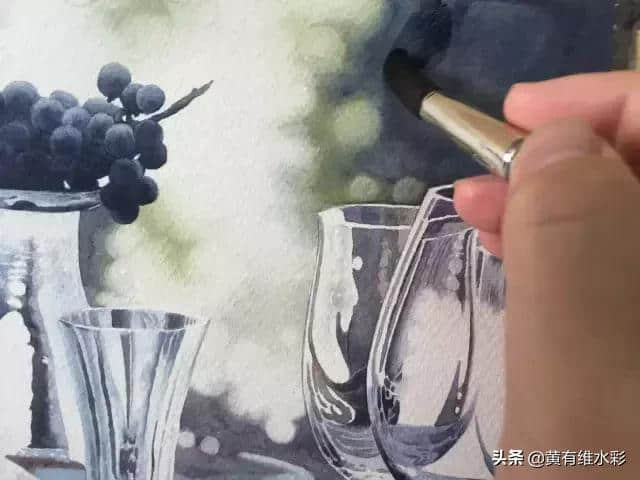 葡萄美酒夜光杯，102张超详细作画过程！