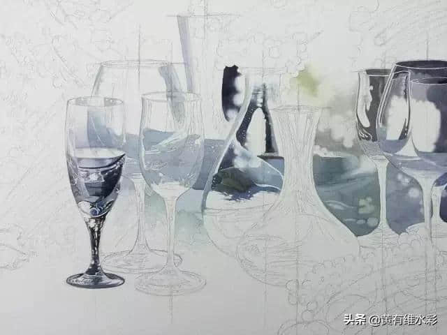 葡萄美酒夜光杯，102张超详细作画过程！