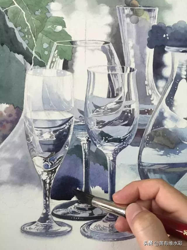 葡萄美酒夜光杯，102张超详细作画过程！