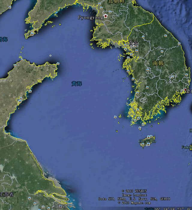 我国渤海、黄海、东海、南海名称演变和由来