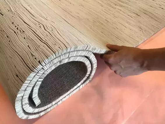 棕榈皮材料的地毯，期望成为动物皮制成的传统皮革的可持续替代品