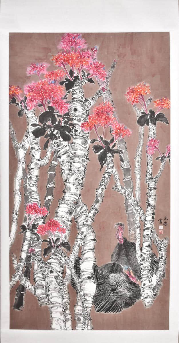 草树知春不久归，百般红紫斗芳菲，画家张咏梅作品欣赏