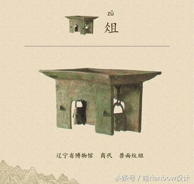 图文解字，博物馆里的生僻字俎（zǔ）认识吗？