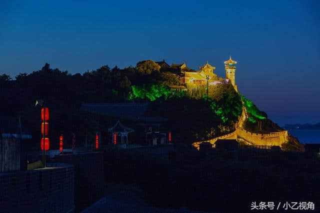 山东烟台旅游景点：中国四大名楼之一蓬莱阁美丽风景