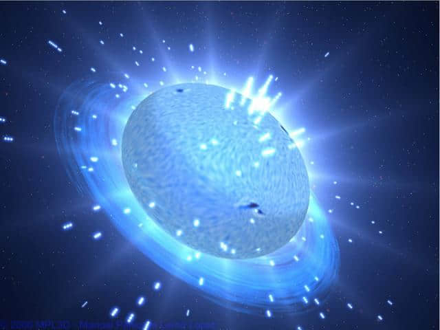 银河中的一颗蓝色恒星，数千年前曾是耀眼的南极星