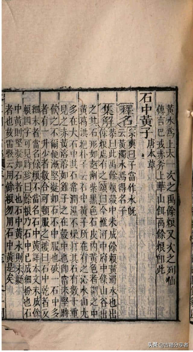 中医典籍（本草纲目）第10卷