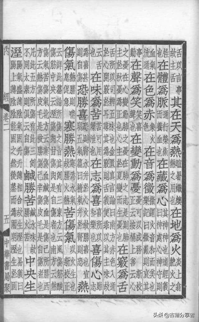 中医典籍（补注黄帝内经素问）第2卷