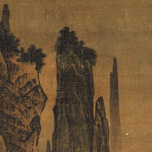 李唐《万壑松风图》台北故宫博物院，高清大图
