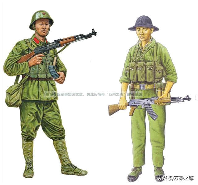 1979年中国和越南步兵连装备对比，差了一个等级