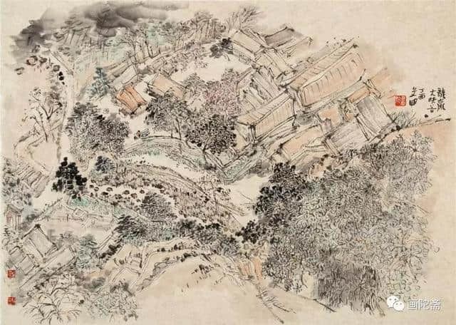 艾国中国山水画“俯远法”作品赏析