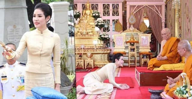 41岁泰国王后蓝裙母仪天下，贵妃被废大公主像跟班，国王独宠稳赢