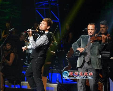 国际小提琴演奏家张少博炫技洛杉矶诺基亚大剧院 引发轰动