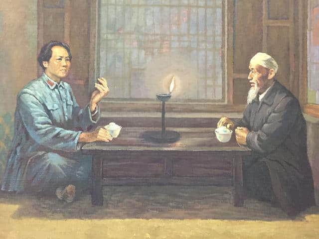 毛泽东和阿訇马德海单家集夜话