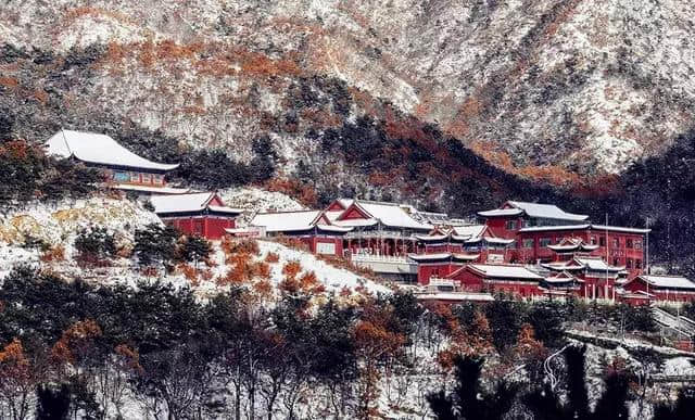 里口山中广福寺—雪景都是那么的禅意