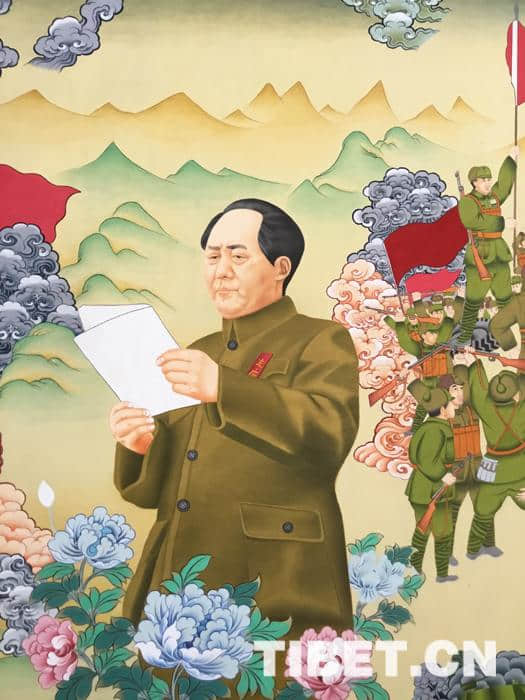 49.1米巨幅唐卡《世界伟人——毛泽东》即将问世