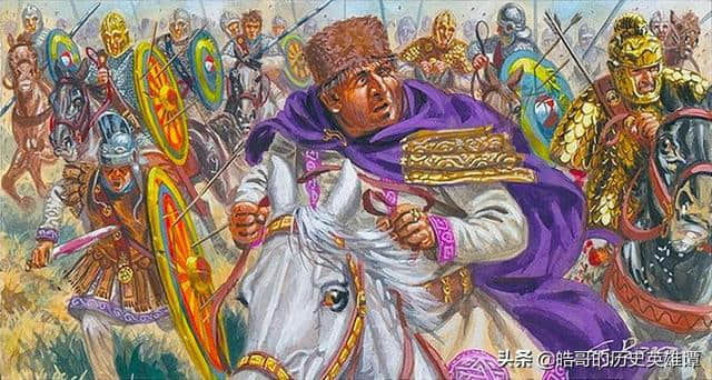 蛮族崛起，罗马皇帝葬身火海，4万精锐野战军覆灭