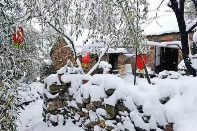 雪已至冬未隆 竹泉村中踏雪行