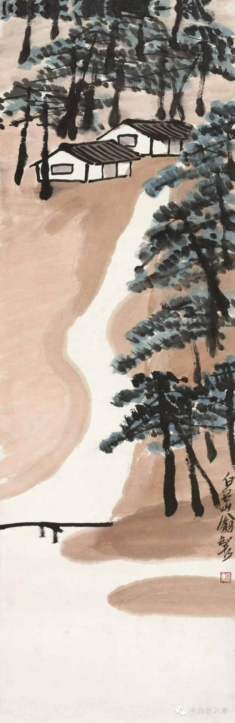 齐白石28岁时画的《雪山行旅图》，这种画风确实是他的吗？