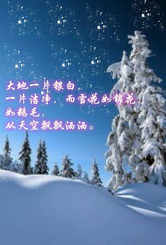 2018大雪节气到来，搜集关于雪的图文句子