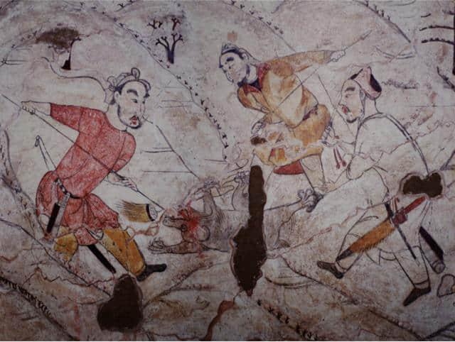考古妖猫传（二）马嵬驿兵变，残忍的狩猎从楼阁壁画就已经开始了