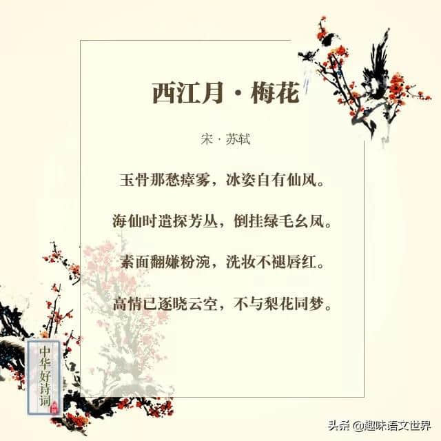 那些与梅花有关的诗词~