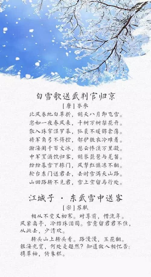 和雪有关的唯美诗句，特别适合这个时候读一读